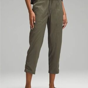 Lulu Lemon Dance Studio Dark Army Green Mid Rise Pant
